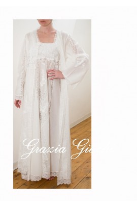 Allen, cotton Robe and Nightgown